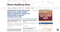 Desktop Screenshot of newsheadlinesnow.com